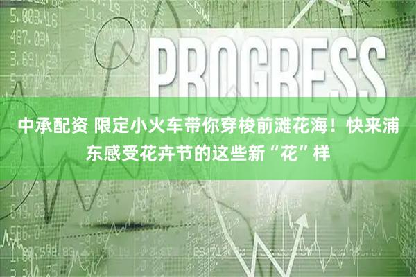 中承配资 限定小火车带你穿梭前滩花海！快来浦东感受花卉节的这些新“花”样